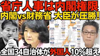片山大臣「省庁人事は内閣の正当な権限！2016年から！」高市内閣vs財務省の戦いは内閣が圧勝 ダメ官僚は左遷なｗ／34自治体が外国人住民率10％超えで過去最高 36％という自治体も 260818