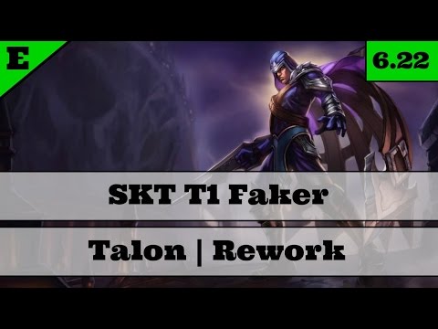 Broken Talon | SKT T1 Faker Talon Rework| Pro Mid  Gameplay | Season 6 6.22 Assassin Rework