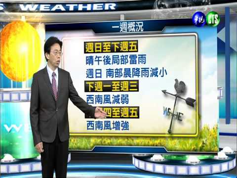 2014.08.01華視晚間氣象 吳德榮主播