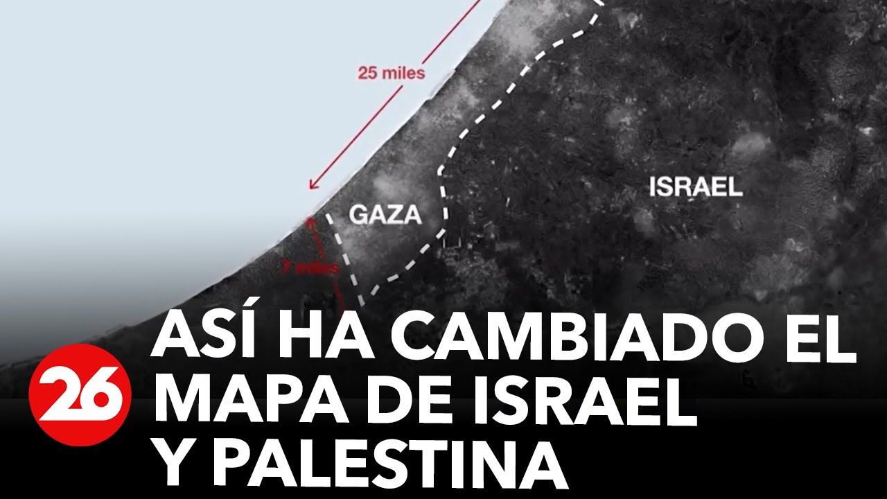 This is how the map of Israel and Palestine has changed from 1947 to the present day