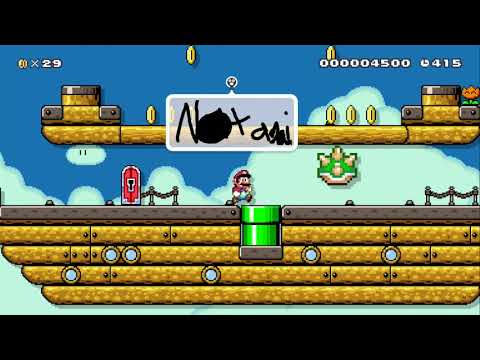 Goomba Tales #2 Airship pursuit by kev - Miiverse - SUPER MARIO MAKER - NO COMMENTARY 1bh