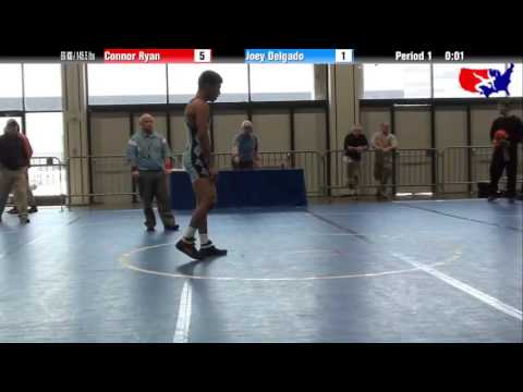 Connor Ryan vs. Joey Delgado at 2013 Junior Nationals - FILA - FS