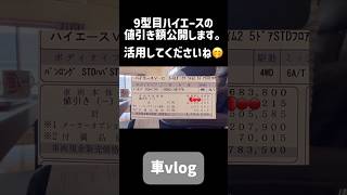 ハイエース9型値引き額 #新型ハイエース #9型ハイエース #値引き額 #shorts