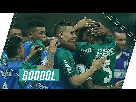 Segundo gol de Thiago Santos - Palmeiras 2 x 1 Red Bull - Paulistão 2018