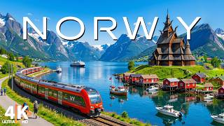 Norway 4K UHD 🇳🇴 Fjords & Northern Lights | Mountains and Coastal Beauty with Calming Music