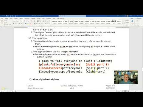 Block and stream ciphers