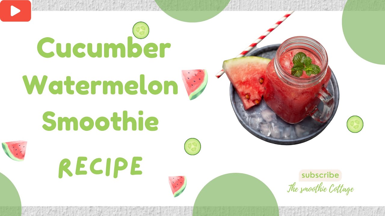 Cucumber Watermelon Smoothie Recipe  #shorts