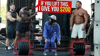 BODYBUILDER challenged CLEANER ANATOLY