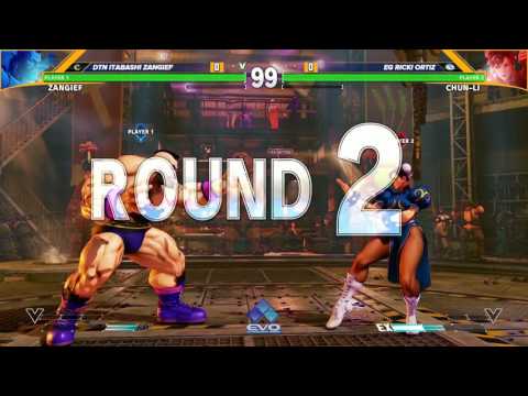 SFV: DTN Itabashi Zangief vss EG Ricki Ortiz - EVO 2016 Semis