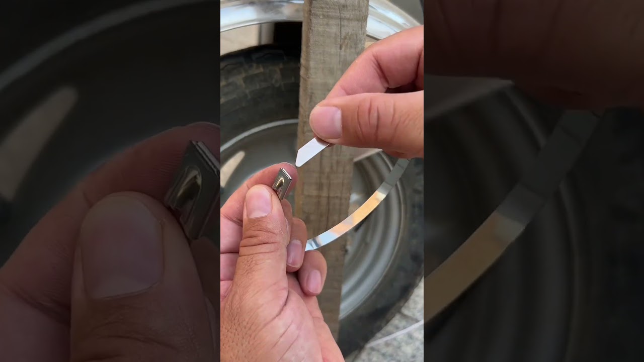 Reusable stainless steel cable ties #tools