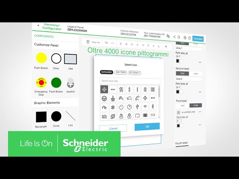 Come personalizzare un'etichetta adesiva Harmony | Schneider Electric Italia