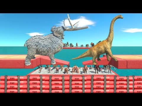 Jump over deadly dynamite - Animal Revolt Battle Simulator