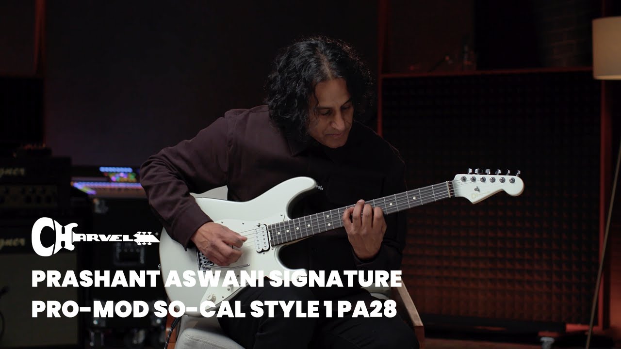 Prashant Aswani Showcases His Charvel Signature Pro-Mod So-Cal Style 1 PA28 - YouTube