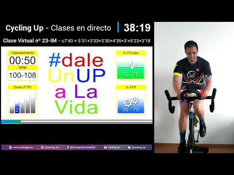 Clase Virtual Nº23 Directo Cycling Up - Interválico Medio Ciclo Indoor by David Aguado