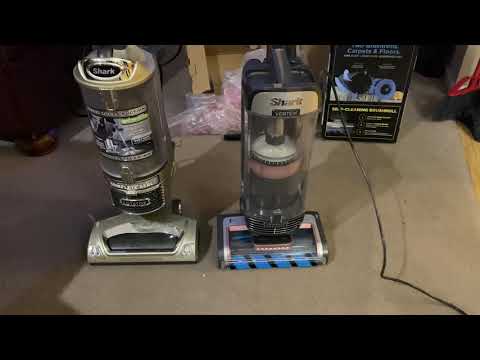 New Shark Vertex duoclean powered lift way upright comparison vacuum test unboxing and review