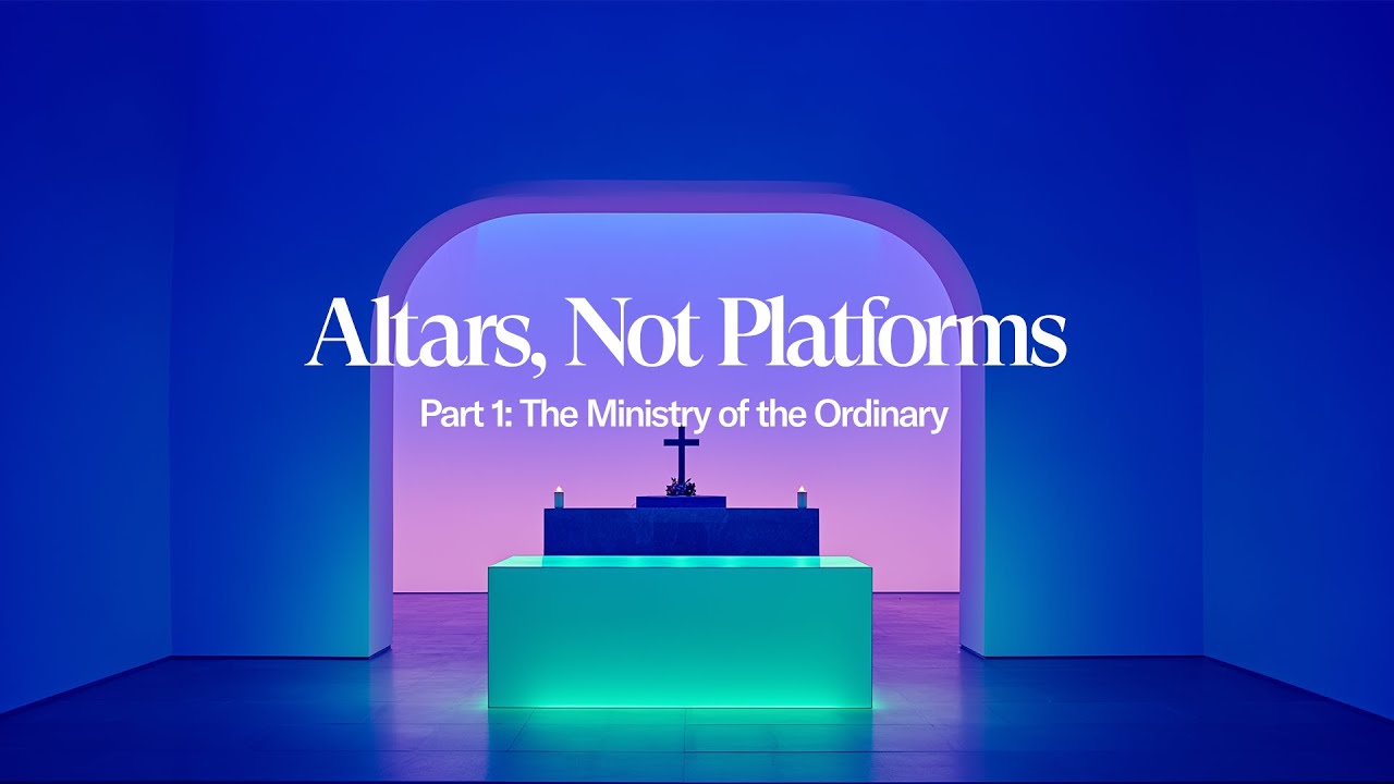 Altars, Not Platforms - Part 1: The Ministry of the Ordinary
