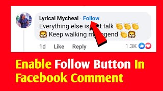 How to Add Follow Button on Facebook Comment (2021)
