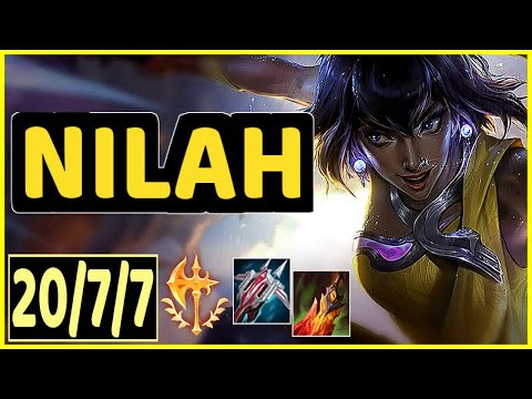 NILAH VS SAMIRA - 20/7/7 KDA ADC GAMEPLAY DIAMOND I