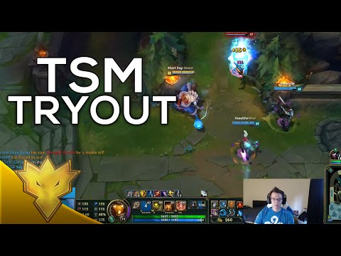 Meteos, Doublelift, Bjergsen & Dardoch - TSM Tryout - Dynamic Queue Highlights