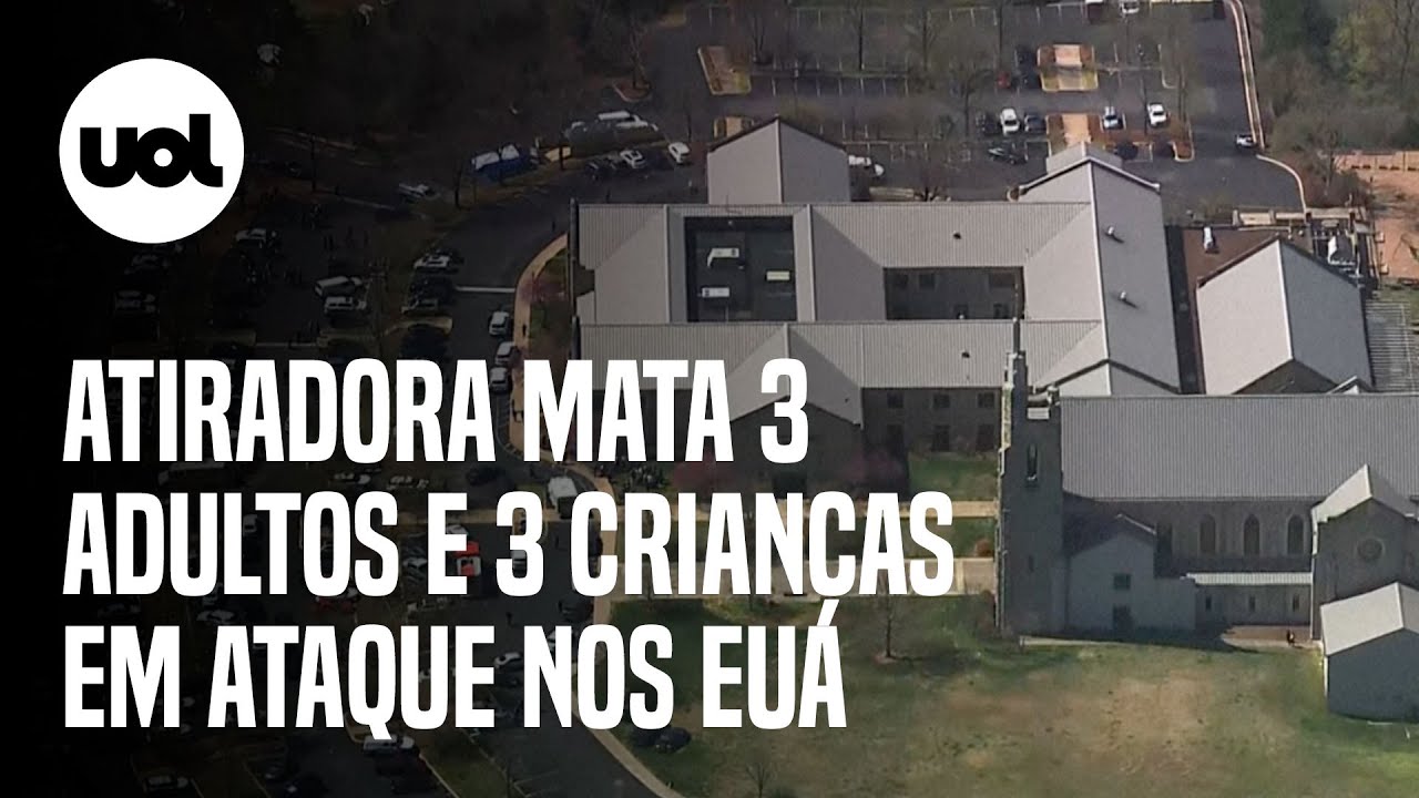 Atiradora mata 3 crianças e 3 adultos em ataque em escola fundamental dos EUA