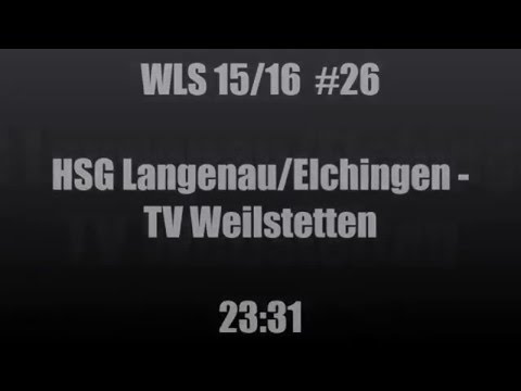 HSG Langenau/Elchingen - TV Weilstetten 23:31  (16.04.16)