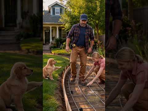 INSANE BACKYARD FAIL! 🐾😂 Fresh Wet Concrete Turned Into Puppy Trail!