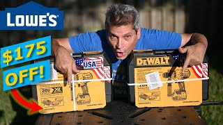 Dewalt Hammer Drill Kit DCD996P2 Tool Deal $175 OFF Lowes, 2 5 aH Batteries