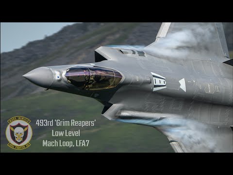 MACH LOOP - USAF F-35 'GRIM REAPERS’ DOWN LOW (4K)