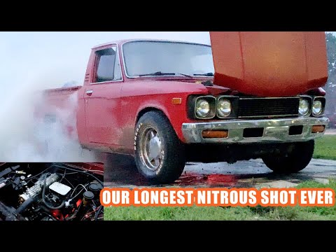 Chevy LUV Inhales Nitrous for A full Minute and Melts the Exhaust! Finnegan's Garage Ep.126