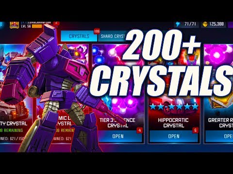 MASSIVE 200+ CRYSTAL OPENING FOR NEW BOTS!!! - Transformers: Forged To Fight