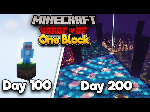 WelcominTV - I Survived 200 Days in ONE BLOCK SKYBLOCK in Hardcore Minecraft