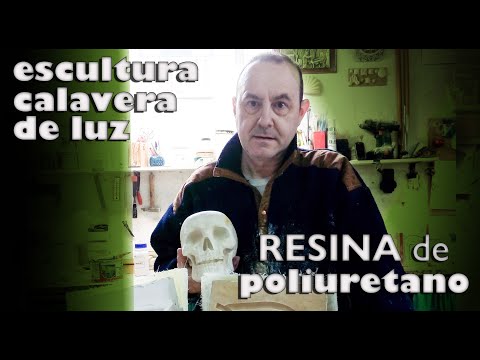 ⭕Calaveras de luz, escultura iluminada de resina de poliuretano💀 Custom Silicone Molds!