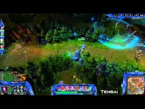 Kill Lane - Elise + Riven VS Tristana + Thresh (Normal 1)