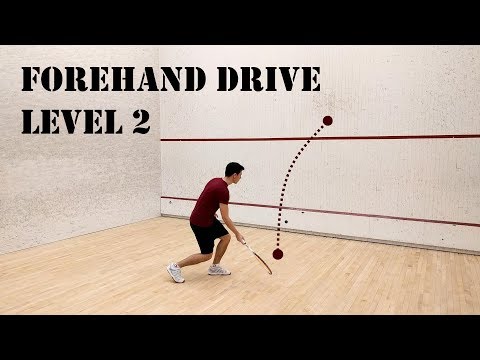 Squash - Forehand Drive - Level 2 - Beginner Solo Training