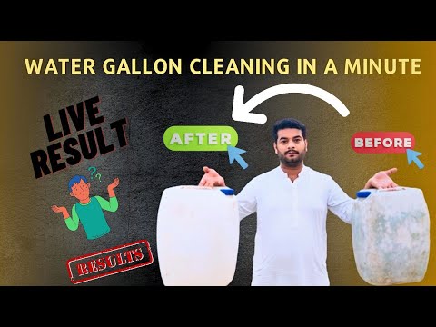 How To Clean Water Gallon In 10 Minutes | Ganday Gallon Ko Saaf Karny Ka Tariqa | Cleaning Trikes |