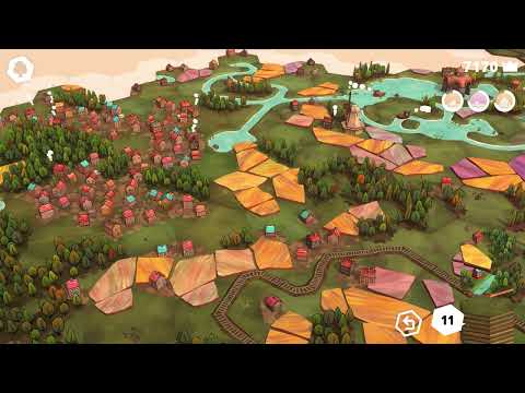 Peaceful rural village, fields and river soundscape | Dorfromantik OST, ASMR AMBIENCE