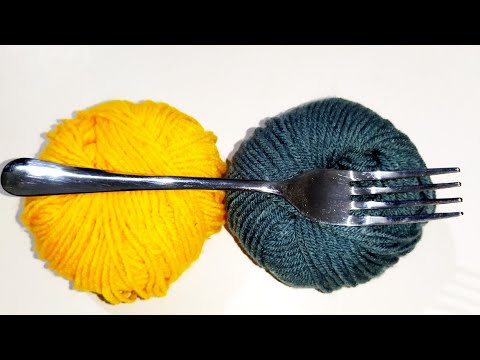 Hand Embroidery, Amazing Trick with Fork | Easy Hand Embroidery Trick