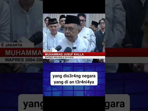 JUSUF KALLA: MASA KITA BERPIHAKNYA KEPADA ISRAEL DAN AMERIKA