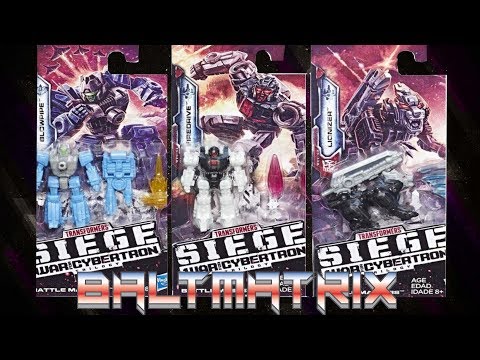 Transformers SIEGE Battle Masters Wave 1: BLOWPIPE, LIONIZER & FIREDIVE