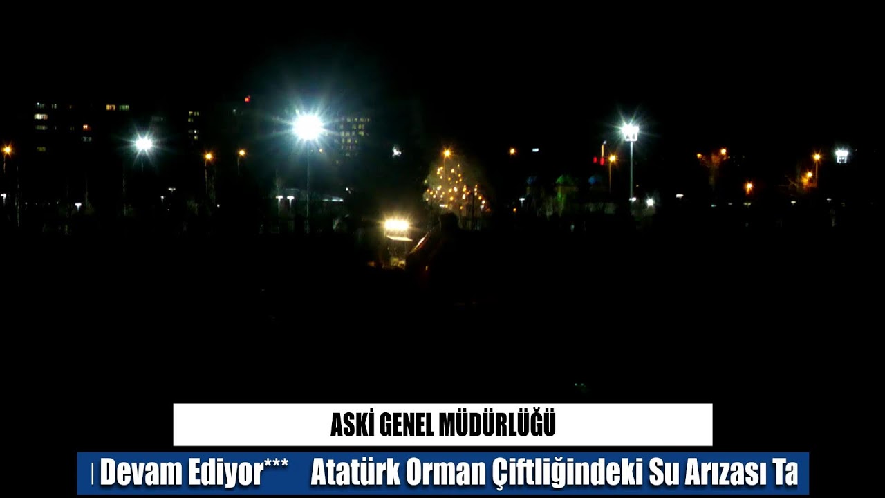 ASKİ - Atatürk Orman Çiftliğindeki Su Arızası Tamiratı