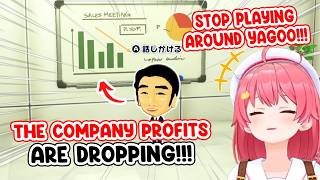 Miko Finds Hololive's Profit Chart Crashing While Yagoo Messes Around in Tomodachi Life
