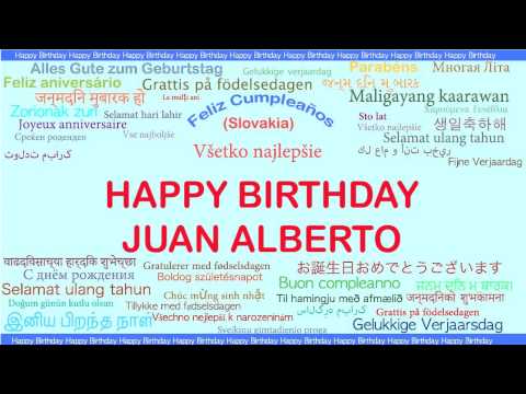 JuanAlberto   Languages Idiomas - Happy Birthday