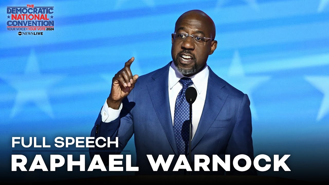 FULL SPEECH: Sen. Raphael Warnock calls Trump a 'plague on the American conscience' at DNC
