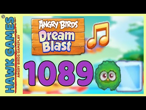 Angry Birds Dream Blast Level 1089 Hard - Walkthrough, No Boosters