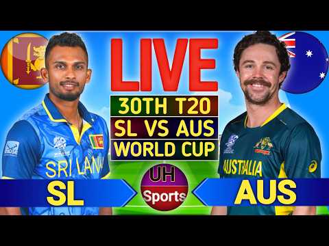 AUS vs SL Live : 2026 T20 World Cup Cricket Live Match Score Commentary, Australia vs Sri Lanka Live