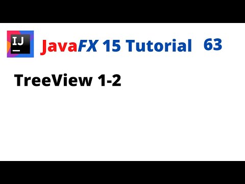 JavaFX 15 Tutorial 63 - TreeView 1-2