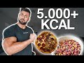 Der LETZTE Tag meiner MASSEPHASE - 5.000kcal Full Day Of Eating!
