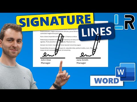 2 Ways to Add a Signature Line in Word