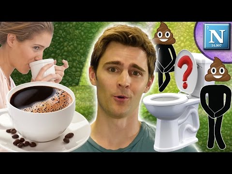 “Why does coffee make you poop?” Four videos.
