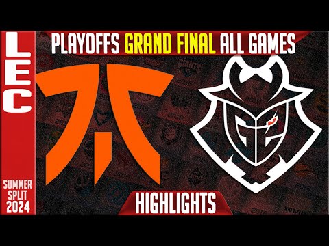FNC vs G2 Highlights ALL GAMES | GRAND FINAL LEC Playoffs Summer 2024 | Fnatic vs G2 Esports